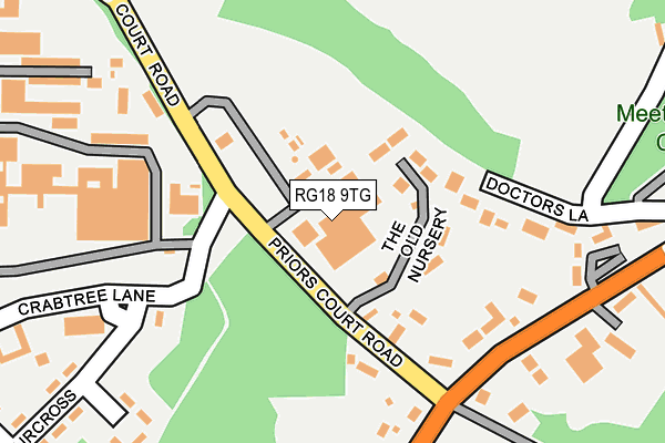 RG18 9TG map - OS OpenMap – Local (Ordnance Survey)