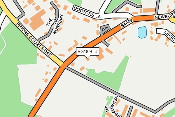 RG18 9TU map - OS OpenMap – Local (Ordnance Survey)