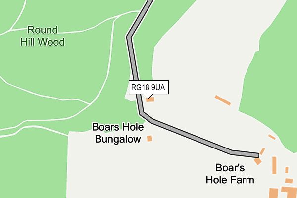 RG18 9UA map - OS OpenMap – Local (Ordnance Survey)