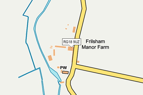 RG18 9UZ map - OS OpenMap – Local (Ordnance Survey)