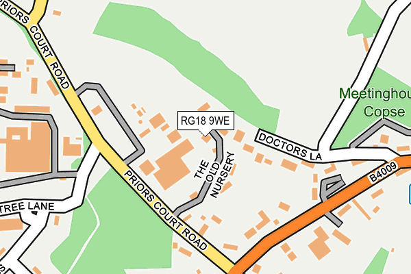 RG18 9WE map - OS OpenMap – Local (Ordnance Survey)
