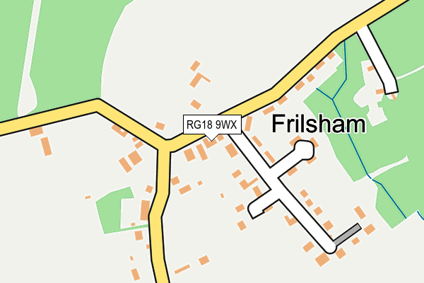 RG18 9WX map - OS OpenMap – Local (Ordnance Survey)