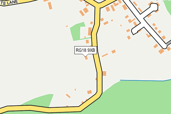 RG18 9XB map - OS OpenMap – Local (Ordnance Survey)