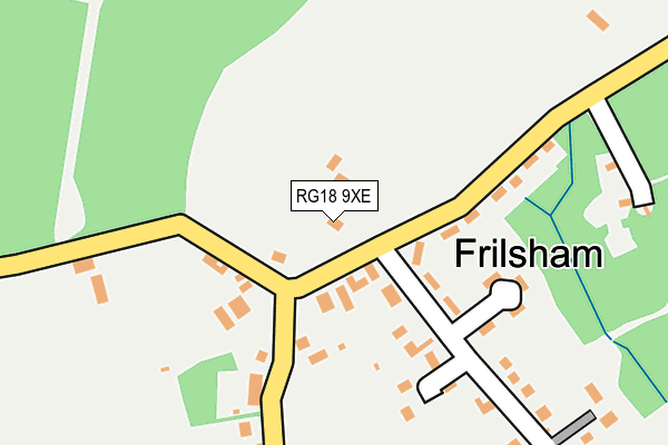RG18 9XE map - OS OpenMap – Local (Ordnance Survey)