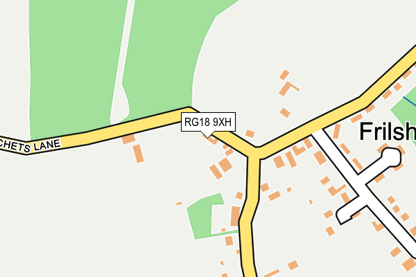 RG18 9XH map - OS OpenMap – Local (Ordnance Survey)