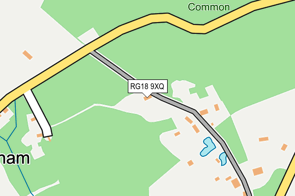 RG18 9XQ map - OS OpenMap – Local (Ordnance Survey)