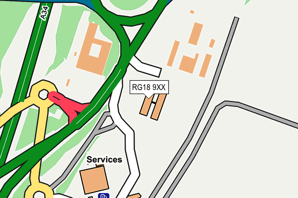 RG18 9XX map - OS OpenMap – Local (Ordnance Survey)