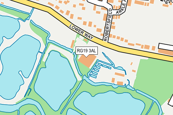 RG19 3AL map - OS OpenMap – Local (Ordnance Survey)