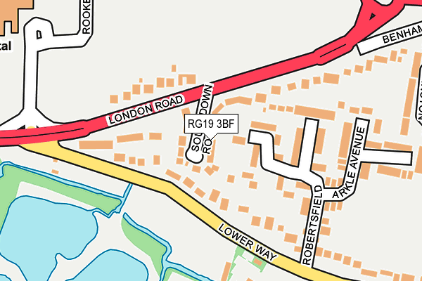 RG19 3BF map - OS OpenMap – Local (Ordnance Survey)