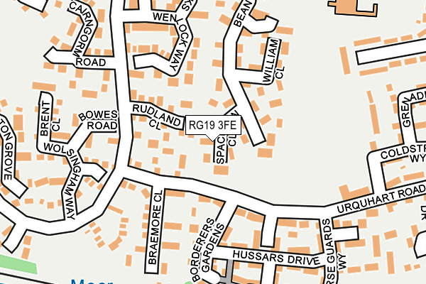 RG19 3FE map - OS OpenMap – Local (Ordnance Survey)