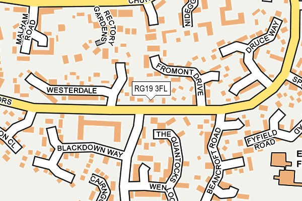 RG19 3FL map - OS OpenMap – Local (Ordnance Survey)