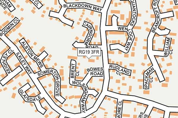 RG19 3FR map - OS OpenMap – Local (Ordnance Survey)