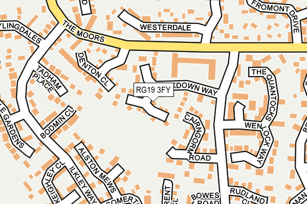 RG19 3FY map - OS OpenMap – Local (Ordnance Survey)