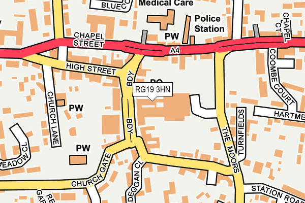 RG19 3HN map - OS OpenMap – Local (Ordnance Survey)