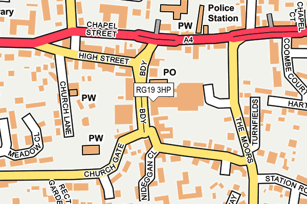 RG19 3HP map - OS OpenMap – Local (Ordnance Survey)