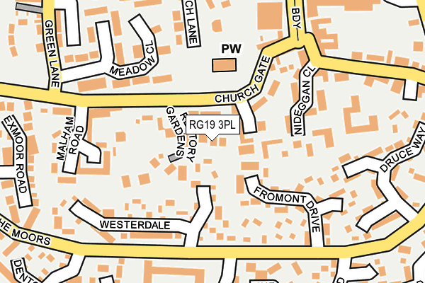 RG19 3PL map - OS OpenMap – Local (Ordnance Survey)