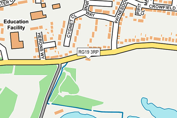 RG19 3RP map - OS OpenMap – Local (Ordnance Survey)