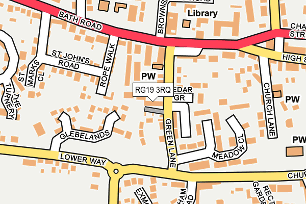 RG19 3RQ map - OS OpenMap – Local (Ordnance Survey)