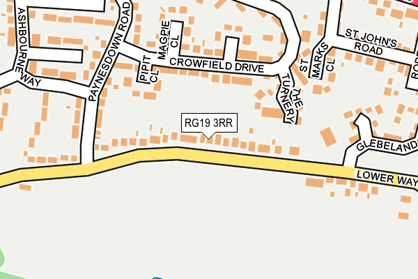 RG19 3RR map - OS OpenMap – Local (Ordnance Survey)