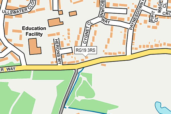 RG19 3RS map - OS OpenMap – Local (Ordnance Survey)