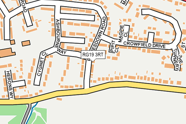 RG19 3RT map - OS OpenMap – Local (Ordnance Survey)