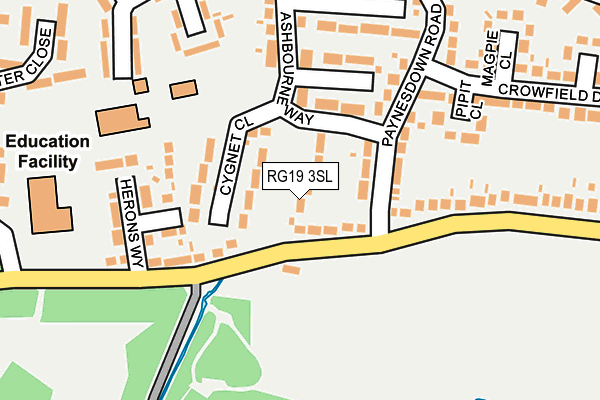 RG19 3SL map - OS OpenMap – Local (Ordnance Survey)