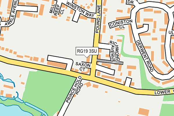 RG19 3SU map - OS OpenMap – Local (Ordnance Survey)