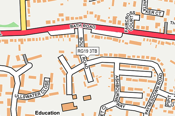 RG19 3TB map - OS OpenMap – Local (Ordnance Survey)