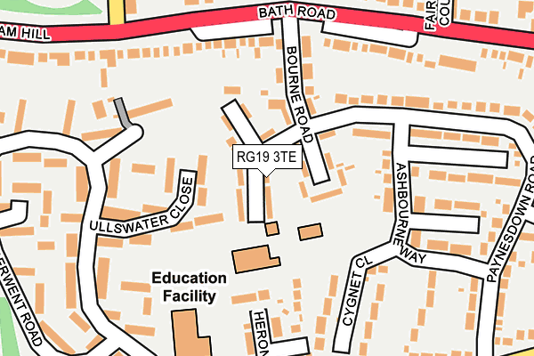 RG19 3TE map - OS OpenMap – Local (Ordnance Survey)