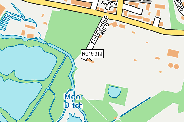 RG19 3TJ map - OS OpenMap – Local (Ordnance Survey)