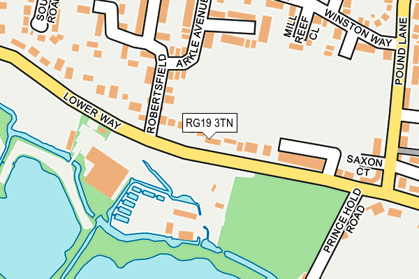 RG19 3TN map - OS OpenMap – Local (Ordnance Survey)