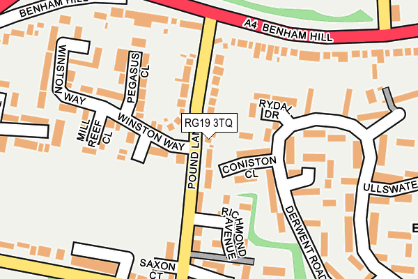 RG19 3TQ map - OS OpenMap – Local (Ordnance Survey)