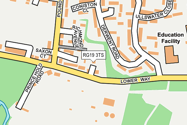 RG19 3TS map - OS OpenMap – Local (Ordnance Survey)