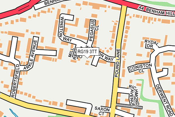 RG19 3TT map - OS OpenMap – Local (Ordnance Survey)
