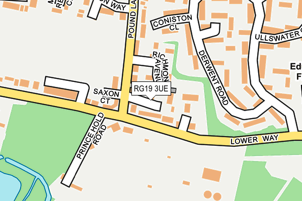RG19 3UE map - OS OpenMap – Local (Ordnance Survey)