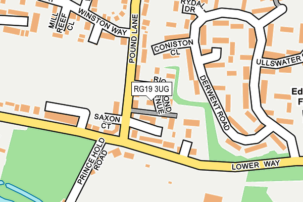 RG19 3UG map - OS OpenMap – Local (Ordnance Survey)