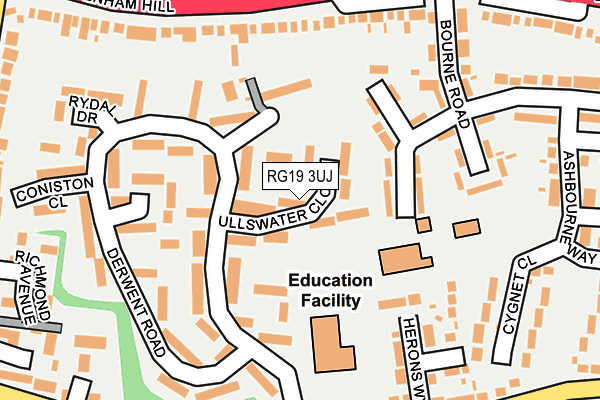 RG19 3UJ map - OS OpenMap – Local (Ordnance Survey)
