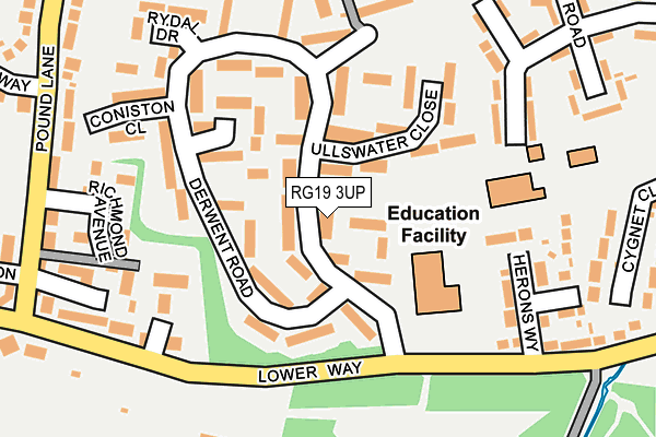 RG19 3UP map - OS OpenMap – Local (Ordnance Survey)