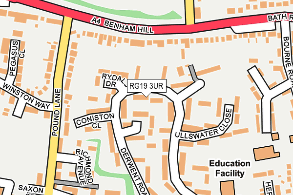 RG19 3UR map - OS OpenMap – Local (Ordnance Survey)
