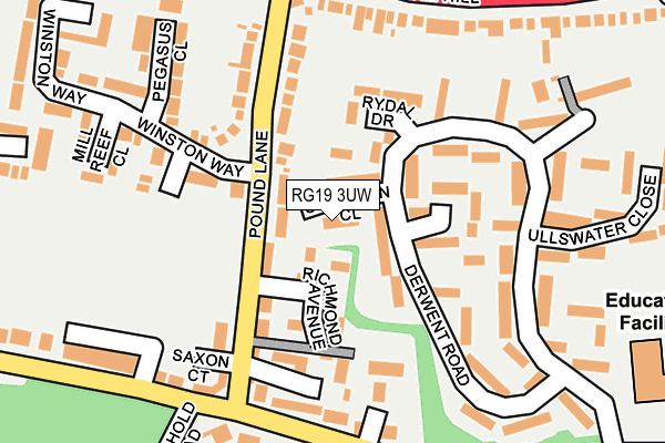 RG19 3UW map - OS OpenMap – Local (Ordnance Survey)