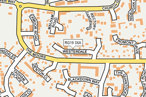 RG19 3XA map - OS OpenMap – Local (Ordnance Survey)