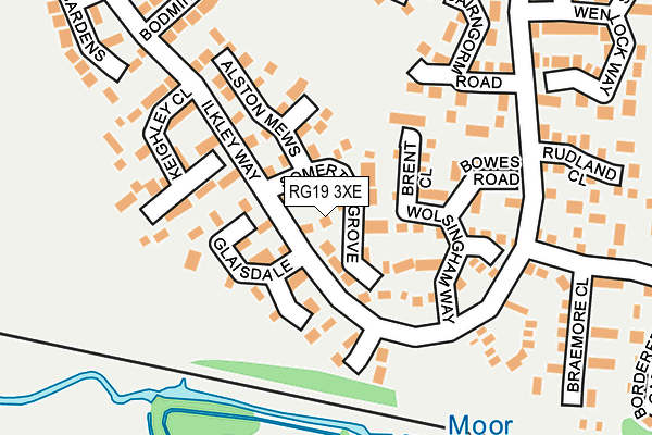 RG19 3XE map - OS OpenMap – Local (Ordnance Survey)