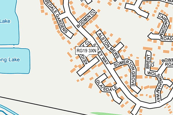 RG19 3XN map - OS OpenMap – Local (Ordnance Survey)