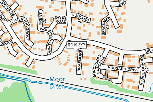 RG19 3XP map - OS OpenMap – Local (Ordnance Survey)
