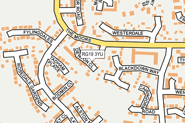 RG19 3YU map - OS OpenMap – Local (Ordnance Survey)