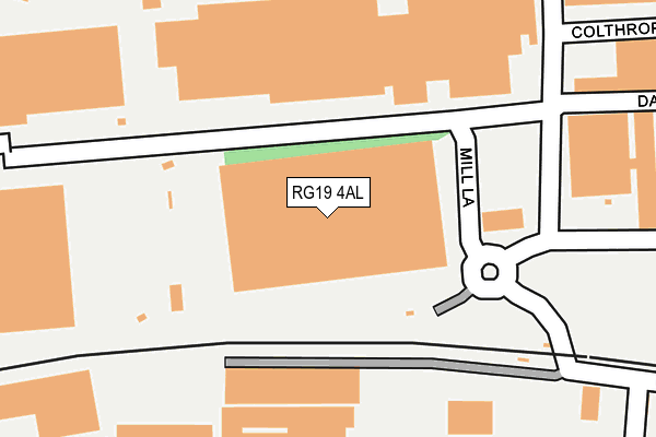 RG19 4AL map - OS OpenMap – Local (Ordnance Survey)