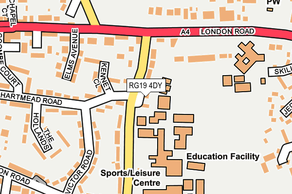 RG19 4DY map - OS OpenMap – Local (Ordnance Survey)
