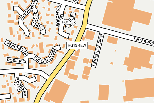 RG19 4EW map - OS OpenMap – Local (Ordnance Survey)