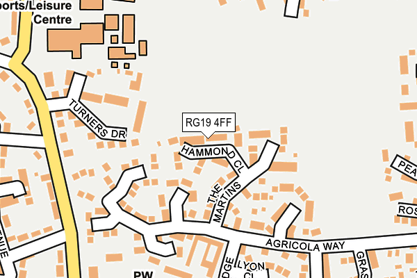 RG19 4FF map - OS OpenMap – Local (Ordnance Survey)