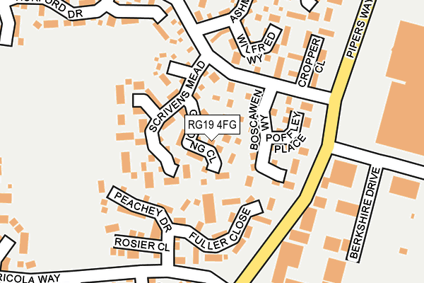 RG19 4FG map - OS OpenMap – Local (Ordnance Survey)